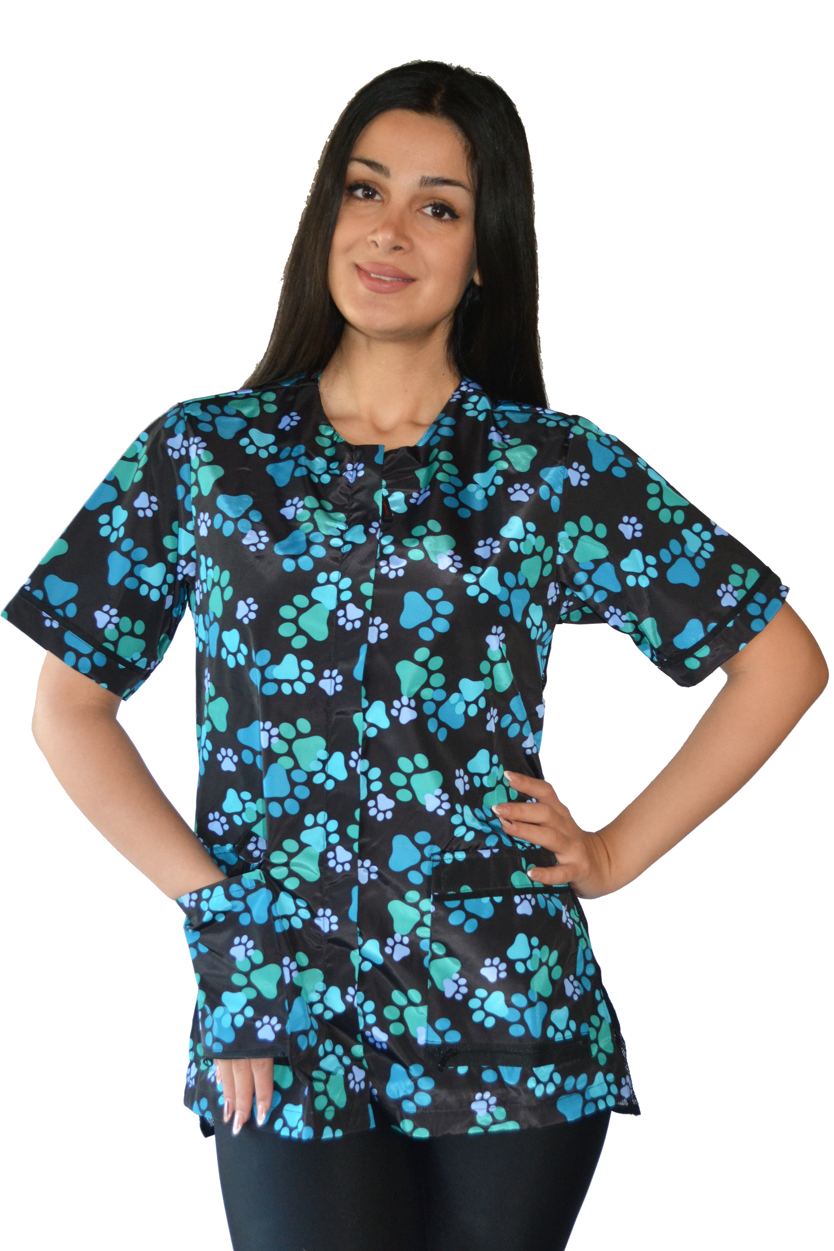 Plus size sale grooming smocks