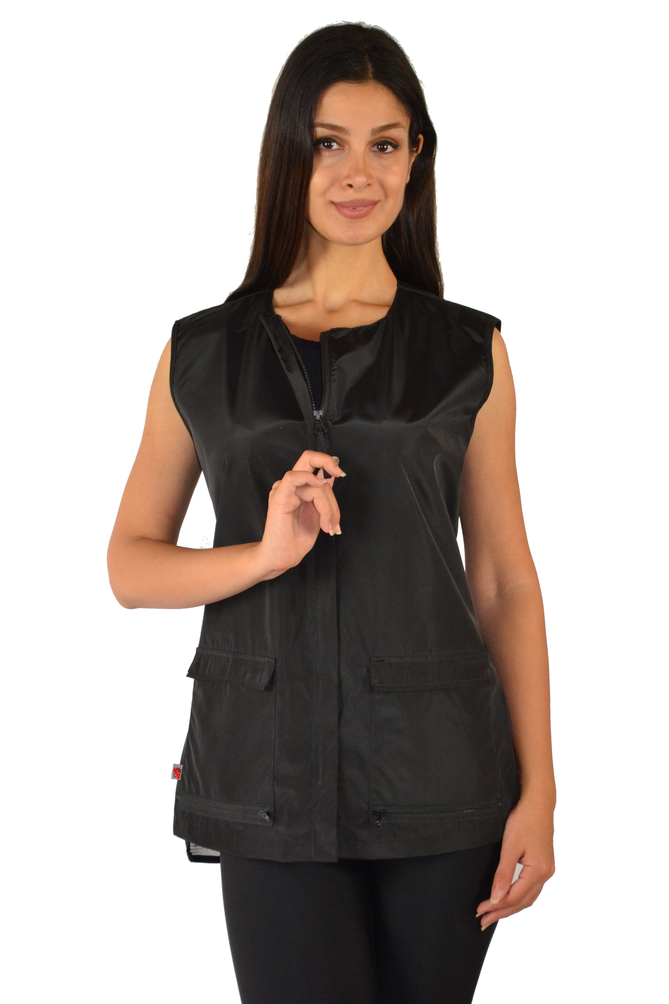 Mesh back shop grooming smocks